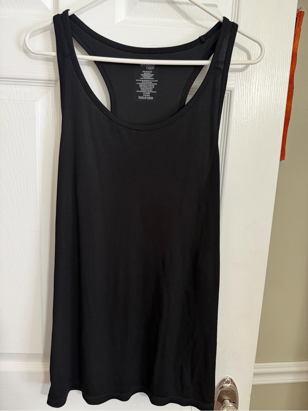 Danskin Black Racerback Tank, 2XL